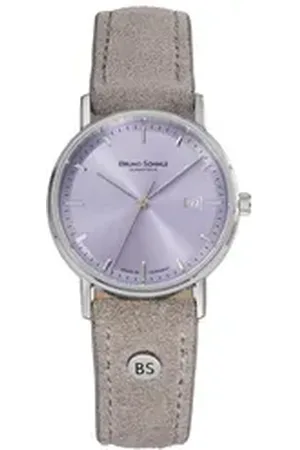 Bruno Söhnle BRUNO SÖHNLE Quarzuhr Glashütte Damenuhr Rondo Flieder