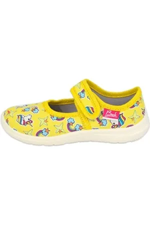 Beck Hausschuh Yellow Dream Hausschuh (mit strahlenden Farben) schmale Passform, gepolsterte Innensohle gelb 24 EU