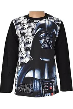 STAR WARS Langarmshirt Darth Vader Kinder Jungen Langarm Shirt Größe 104 cm-152 cm schwarz 104 cm