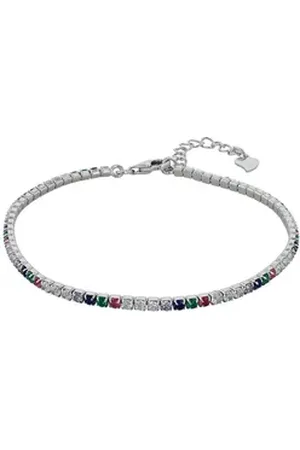 Akzent Armband Twyla 925/- Echt Silber Tennisarmband "Twyla" mit buntem Besatz, (Einzeln) silberfarben