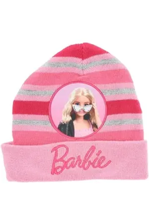Barbie Baskenmütze Kinder Mütze Kuscheliges Warm mit Logo auf der Vorderseite Pink