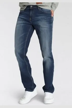 alife kickin Straight-Jeans AlanAK Ökologische, wassersparende Produktion durch Ozon Wash blau 28
