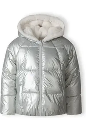 Minoti Winterjacke Wendejacke mit Teddystoff (9m-8y) silberfarben 104-110cm