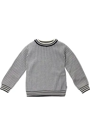 eBBe Kids Kapuzenpullover Pullover Swedish Fisherman (1-tlg) blau|weiß 128 (7-8 Jahre)