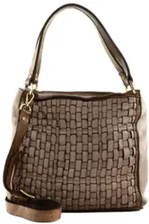 Caterina Lucchi Umhängetasche Shopping Bag, aus echtem Kalbsleder braun