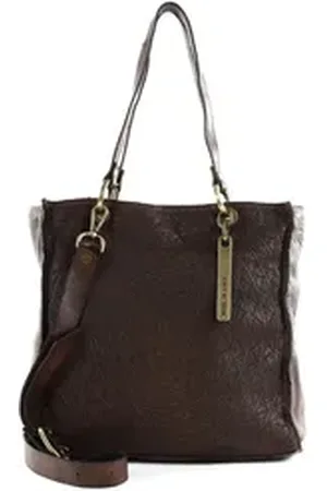 Caterina Lucchi Shopper Shopping Bag, aus echtem Rindsleder braun