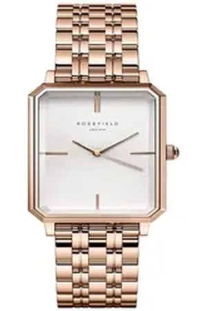 ROSEFIELD Quarzuhr Damenuhr Octagon Rosegold eckig OCWSRG-O42 goldfarben