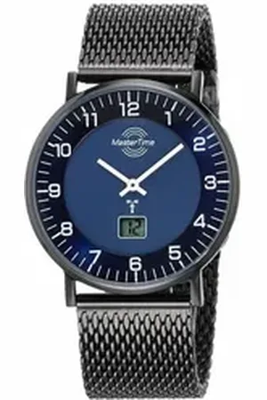 Master Time Funkuhr MTGS-10559-32M, Armbanduhr, Quarzuhr, Herrenuhr, Datum, Langzeitbatterie schwarz