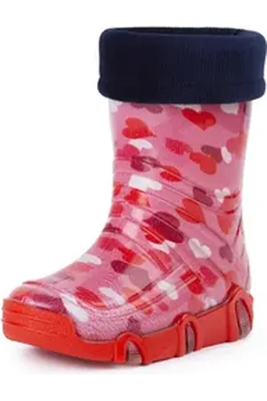 Ladeheid Kinder Gummistiefel gefüttert Swk Gummistiefel bunt|rosa 27-28 EU