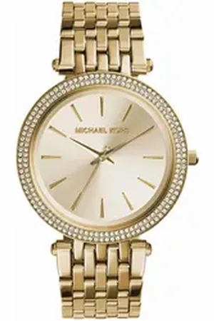 Michael Kors Quarzuhr DARCI MK3191, Armbanduhr, Damenuhr, Glassteine, Edelstahlarmband goldfarben