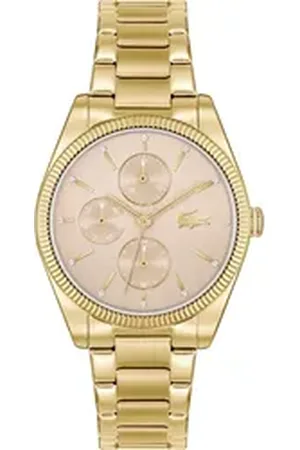 Lacoste Multifunktionsuhr ORSAY 2001363, Quarzuhr, Armbanduhr, Damenuhr, Datum, Edelstahlarmband goldfarben