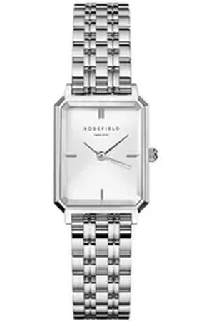 ROSEFIELD Quarzuhr Damenuhr Octagon XS Silber eckig OWGSS-O63 silberfarben