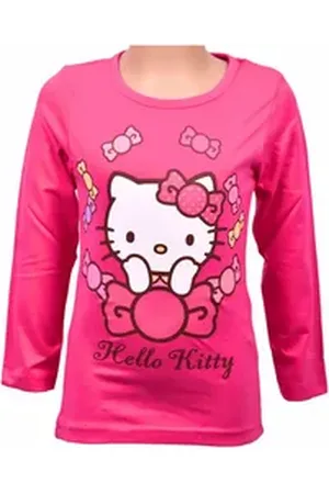 Hello Kitty Langarmshirt Mädchen Shirt aus Baumwolle Gr. 92- 116 cm rosa 104 cm