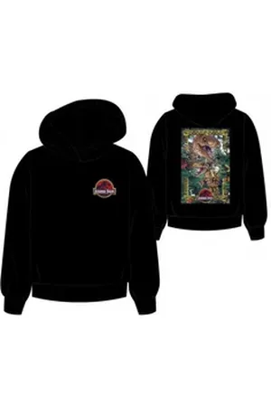 Jurassic World Kapuzensweatshirt Kapuzen-Sweatshirt für Kinder, Schwarz, Größen 104-15 schwarz 140