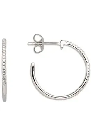 Xenox Paar Creolen Creolen Damen "Modern Classic" Silber mit Zirkonia XS3524