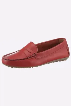 Heine Mokassin Slipper rot 40 EU