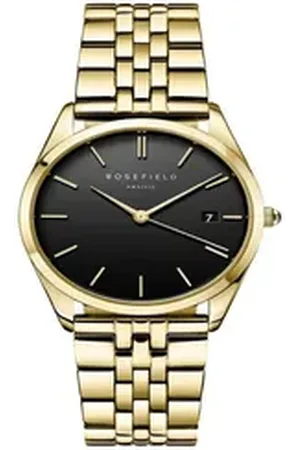 ROSEFIELD Quarzuhr Damenuhr Ace Schwarz Gold ACBKG-A13 goldfarben