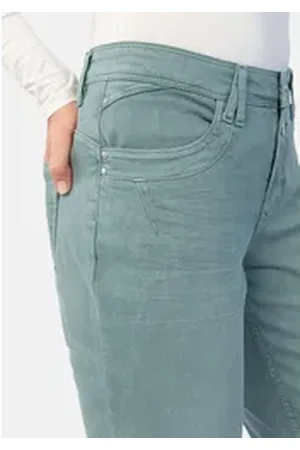 Stooker Women Boyfriend-Jeans Davos Colour Denim Boyfriend Fit Jeans Boyfriend Fit Casual Denim Lässige Passform für Damen grün 44