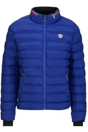 19V69 Italia Steppjacke JASON Herren Steppjacke mit Steppmuster und Rippbündchen blau 3XL