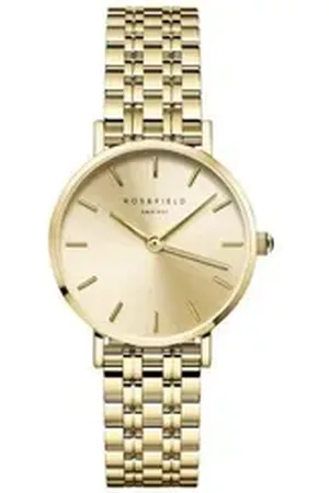 ROSEFIELD Quarzuhr Damenuhr Small Edit Champagner Gold rund SCGSG-S05 goldfarben