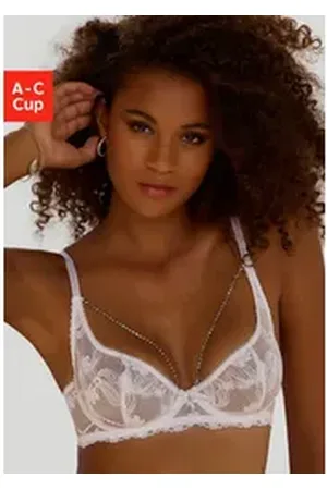 Lascana Bügel-BH Dalia mit edlen Strasselementen am Cup weiß 70