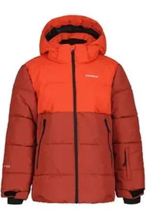 Icepeak Funktionsjacke Louin Winterjacke mit Kapuze und Schneefang rot 152
