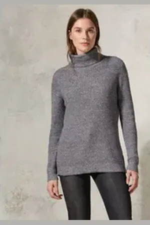 CECIL Rollkragenpullover im soften Baumwoll-Mix grau M (40)