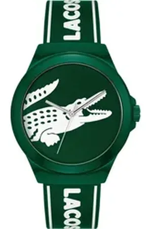 Lacoste Quarzuhr NEOCROC 2011309, Armbanduhr, Herrenuhr, Mineralglas, Silikonarmband grün