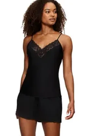 Triumph Pyjama Wild Azalea Florale PSW (Set, 2 tlg., Set) mit Stickerei schwarz 42