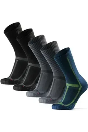 DANISH ENDURANCE Basicsocken Long Distance Crew (5-Paar) Wadenlange Sportsocken für Läufer, Anti-Blasen & Rutschfest bunt 43-47
