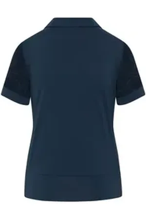 Original Penguin Poloshirt Penguin Poloshirt mit 1/2-Ärmeln und Mesh-Blockierung Damen (1-tlg) volle Bewegungsfreiheit schwarz M
