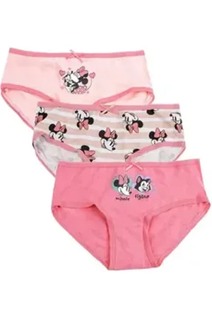 Disney Slip Unterwäsche-Set für Mädchen, 3 Teile, Minnie (Set) weiß 6-8 Jahre