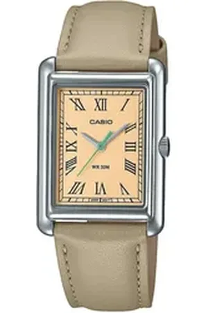 Casio TIMELESS COLLECTION Quarzuhr LTP-B165L-5BVEF, Armbanduhr, Damenuhr, analog, Lederarmband beige