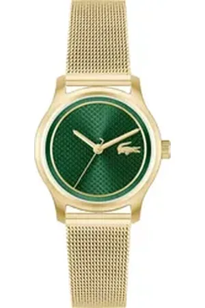 Lacoste Quarzuhr ELYSE 2001389, Armbanduhr, Damenuhr, Edelstahlarmband, analog goldfarben