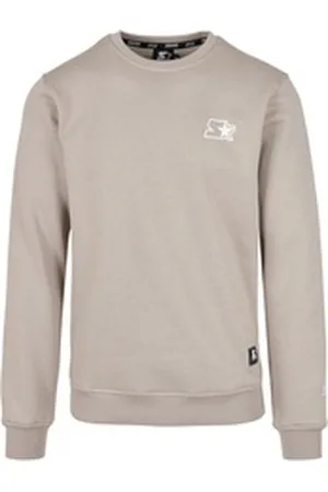 STARTER BLACK LABEL Rundhalspullover Herren Starter Small Logo Crew (1-tlg) grau S