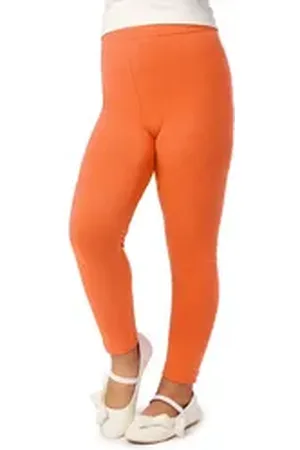 Merry Style Leggings Mädchen Lange Hose Freizeithose mit weitem Bein MS10-130 (1-tlg) elastischer Bund orange 122