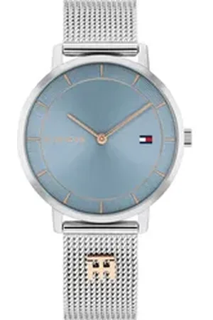 Tommy Hilfiger Quarzuhr TEA 1782738, Armbanduhr, Damenuhr, Edelstahlarmband, analog silberfarben