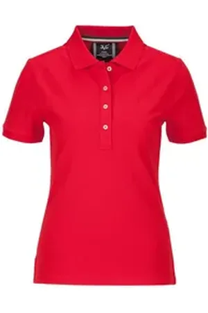 19V69 Italia Poloshirt BIBI Damen-Poloshirt mit dezentem Logo-Detail rot L