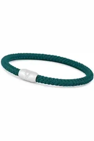 Akitsune Armband Silvus Nylon-Armband - Mattsilber - Grün 20,50cm 20,50cm