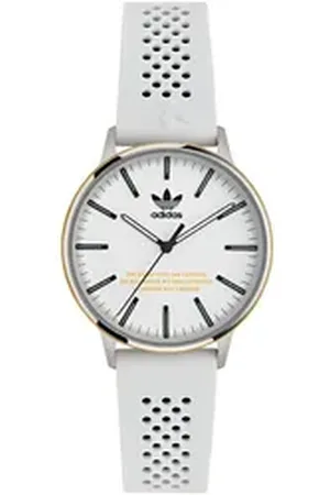 adidas Originals Quarzuhr CODE ONE 3H AOSY24046, Armbanduhr, Damenuhr, Herrenuhr, unisex, analog, Silikonarmband weiß