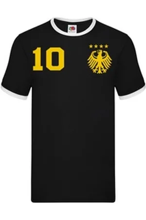 Blondie & Brownie T-Shirt Herren Deutschland Germany Sport Trikot Fußball Meister WM Europa schwarz 2XL