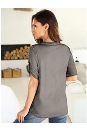 Alessa W Witt T-Shirt Blusenshirt braun 52