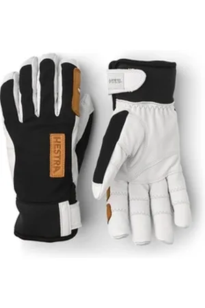 Hestra Skihandschuhe Ergo Grip Active Wool Terry/ 5 fing black/ offwhite 7