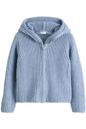 Next Strickjacke Strickjacke mit Kapuze (1-tlg) blau 74-80 (9-12 Mon.)