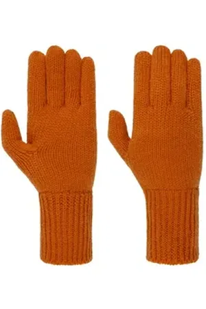 Seeberger Strickhandschuhe (1-St) Strickhandschuhe orange