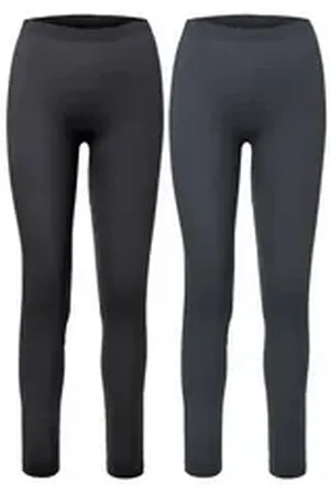 Ladeheid Funktionsunterhose 2er Pack Damen Lange Unterhosen für Winter Sport Ski Outdoor LA40-261 (1-St) schwarz S