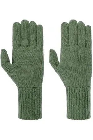 Seeberger Strickhandschuhe (1-St) Strickhandschuhe grün