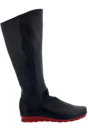 Arche Barkya Stiefel, Cerf (Hirschleder) & naka noir (rouge), Reißvers Reißverschlussstiefel schwarz 42 EU