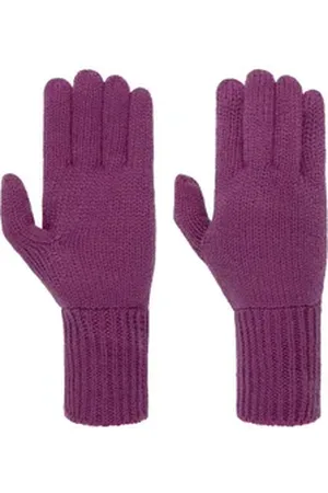 Seeberger Strickhandschuhe (1-St) Strickhandschuhe lila