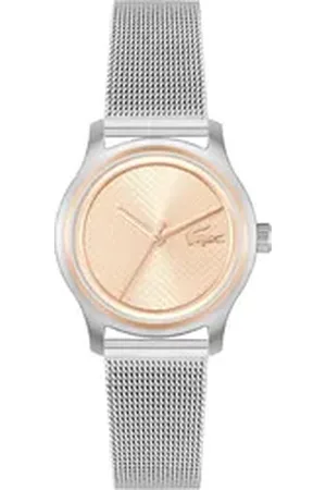 Lacoste Quarzuhr ELYSE 2001390, Armbanduhr, Damenuhr, Edelstahlarmband, analog silberfarben